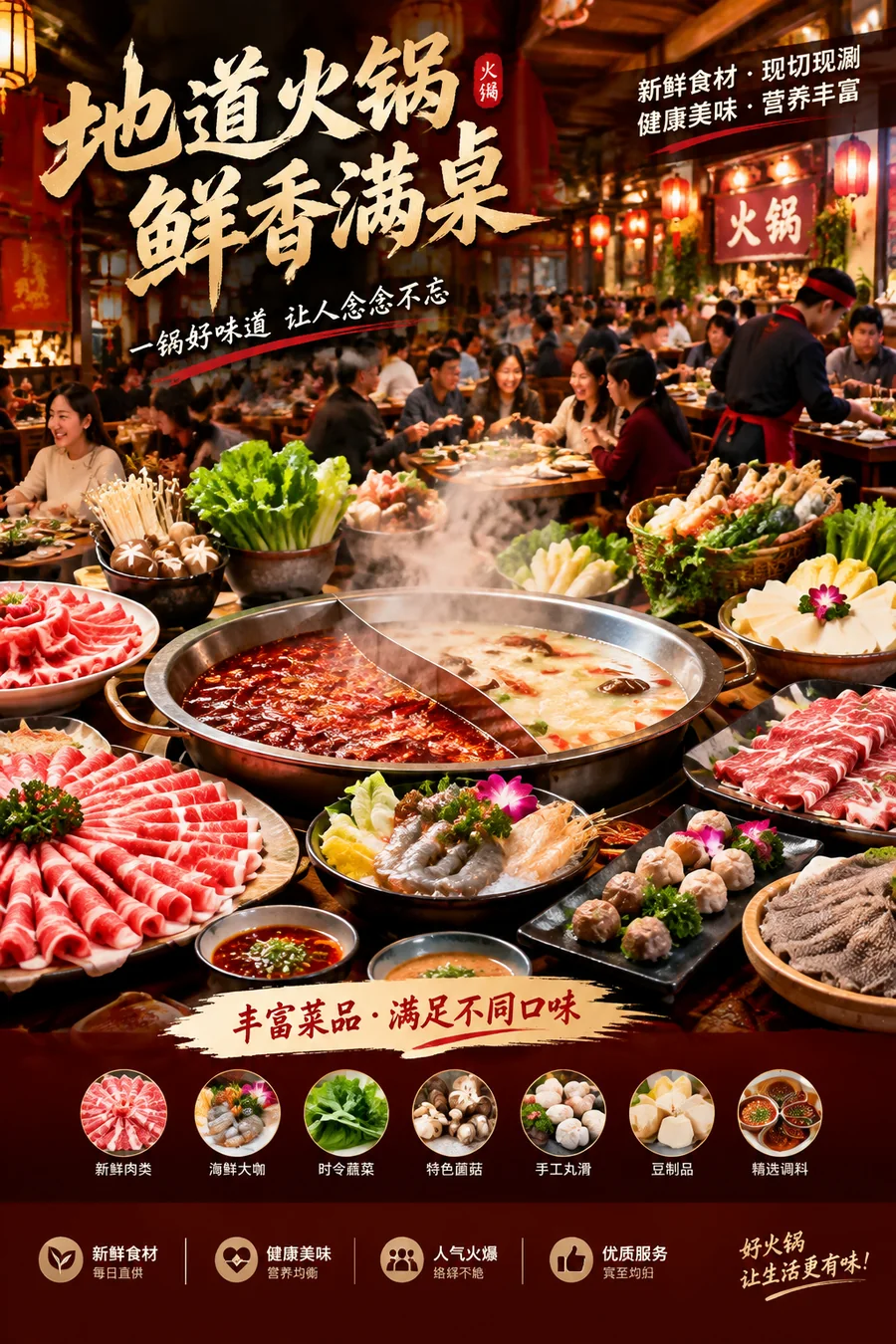 火锅店品牌海报案例